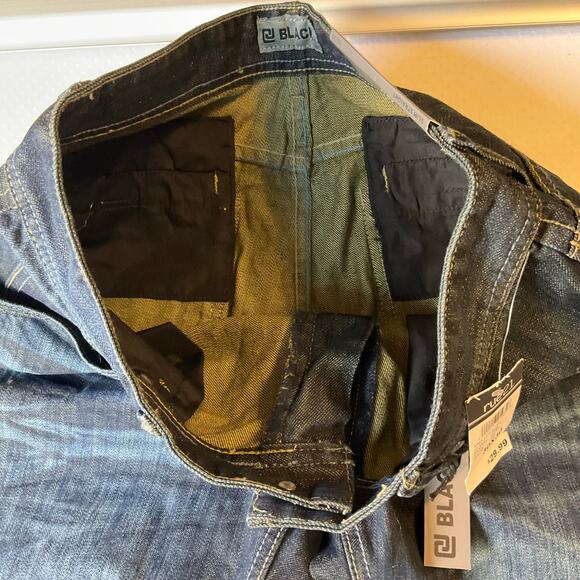 rue21 Black Men Jeans size 30x30 Dark Blue Mid Rise Straight Leg NWT - Picture 10 of 12